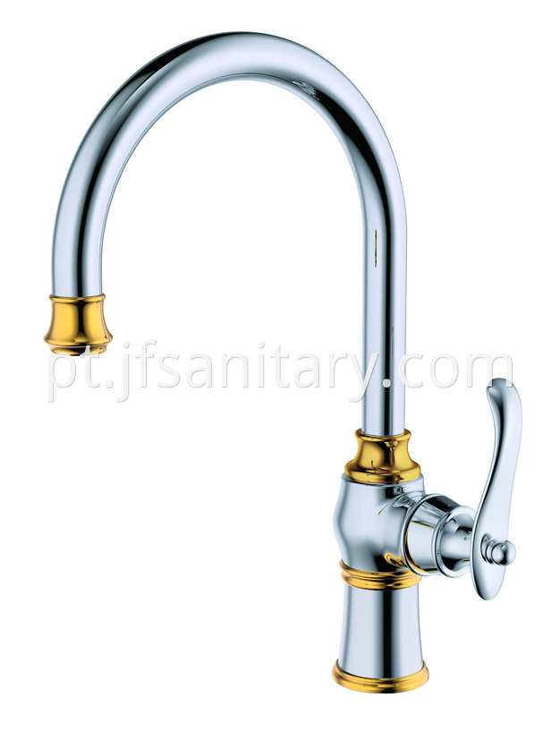 brass kitchen faucet